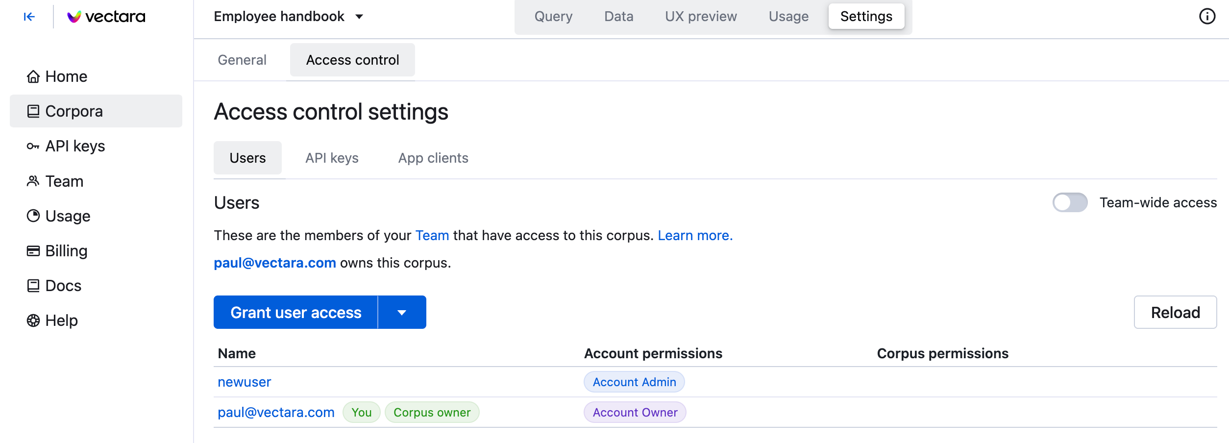 Corpus Authorization