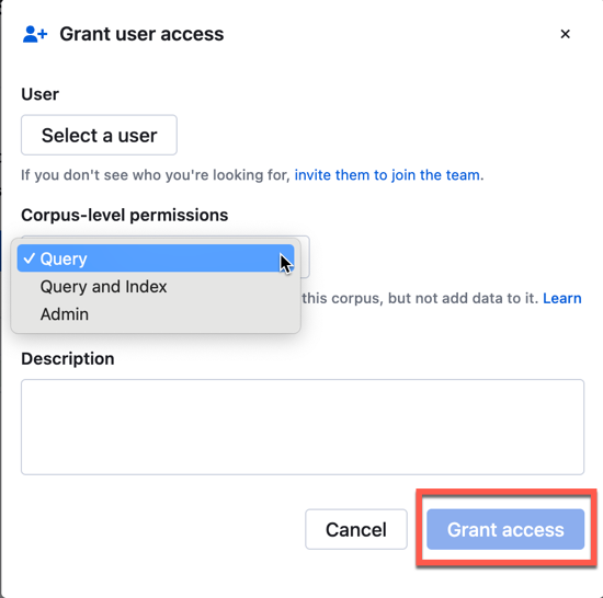 Grant User Access